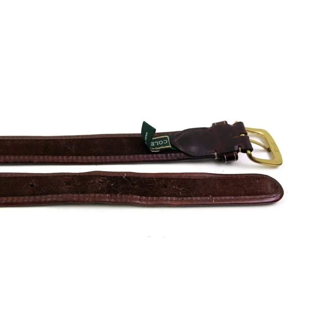 Cole Haan BLACK BROWN GENUINE LEATHER 1.25